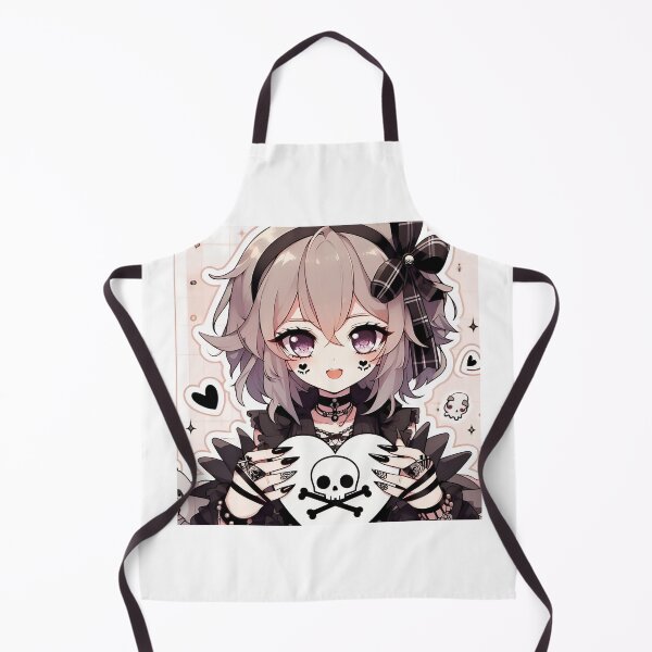 Item preview, Messy Hair Kawaii Goth Girl designed and sold by StickyGuys.