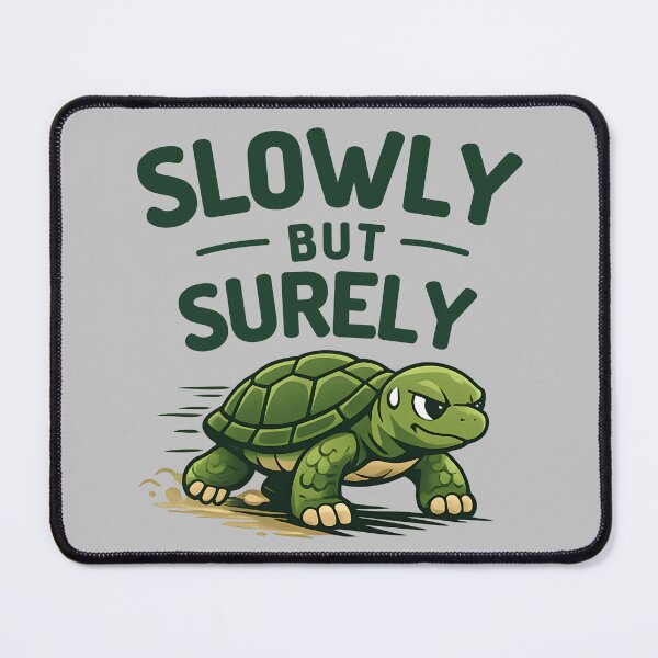 Item preview, Slowly But Surely – Determined Turtle Motivation Design designed and sold by Coaster Culture Industries.