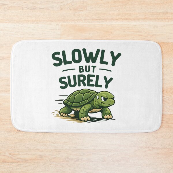 Item preview, Slowly But Surely – Determined Turtle Motivation Design designed and sold by Coaster Culture Industries.