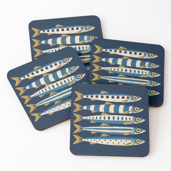 Item preview, Fish swimming in a blue background designed and sold by anytka.