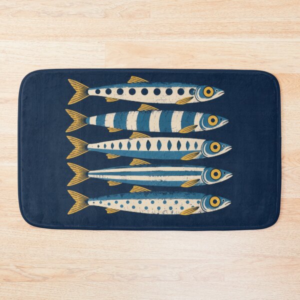 Item preview, Fish swimming in a blue background designed and sold by anytka.