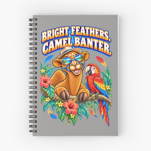 Item preview, Bright Feathers. Camel Banter – Funny Camel T-Shirt Animal Graphic Camel T-Shirt designed and sold by Camel & Quirk.