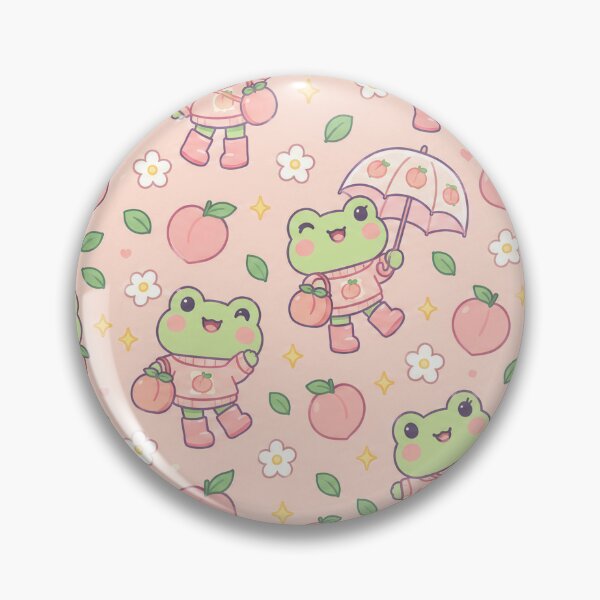 Item preview, Kawaii Frog Peach Rain Boots Pattern designed and sold by Soft Berry Studio.