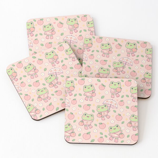 Item preview, Kawaii Frog Peach Rain Boots Pattern designed and sold by Soft Berry Studio.