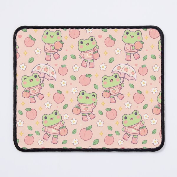 Item preview, Kawaii Frog Peach Rain Boots Pattern designed and sold by Soft Berry Studio.