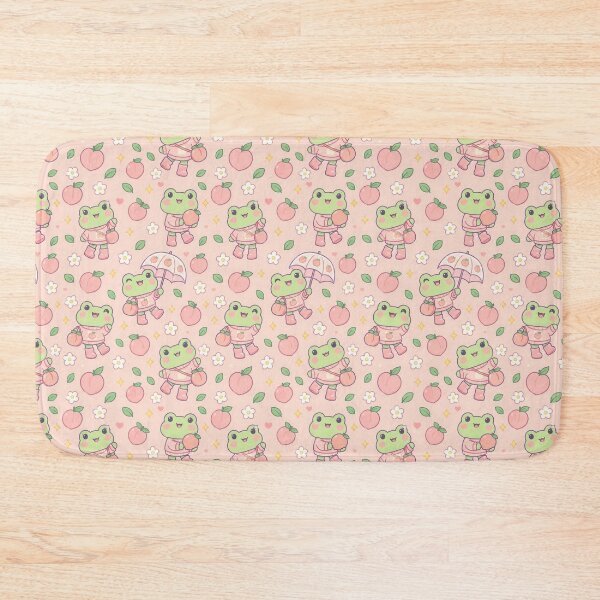 Item preview, Kawaii Frog Peach Rain Boots Pattern designed and sold by Soft Berry Studio.