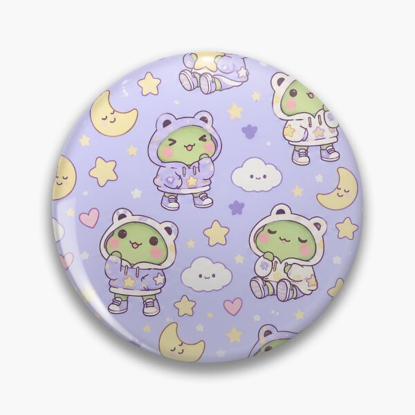 Item preview, Kawaii Frog Star Hoodie Pattern designed and sold by Soft Berry Studio.