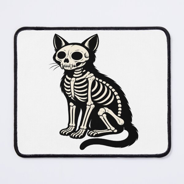 Item preview, Skeleton Cat – Gothic Black Cat Skull Art designed and sold by SupplyCode.
