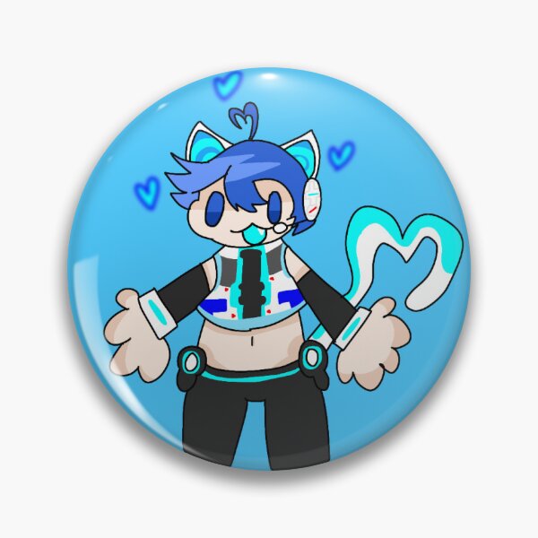 Item preview, cyber cat kaito designed and sold by jimblesstickies.