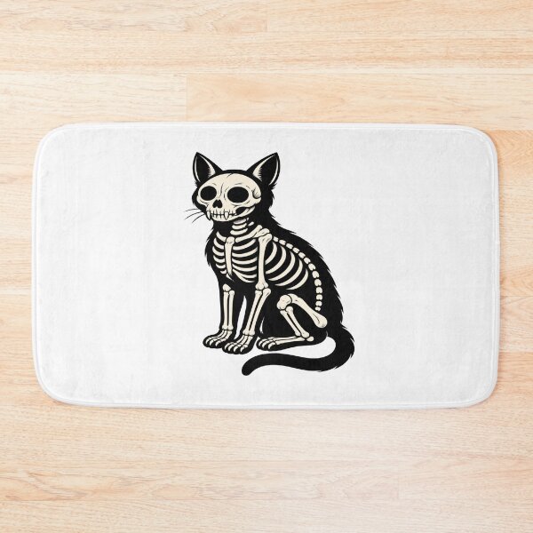 Item preview, Skeleton Cat – Gothic Black Cat Skull Art designed and sold by SupplyCode.