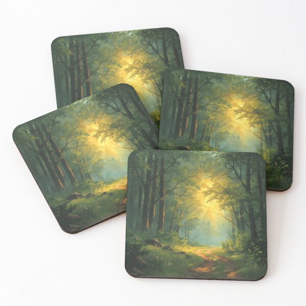Item preview, Enchanted Forest Path Sunlight Nature Landscape designed and sold by Glitchart66.