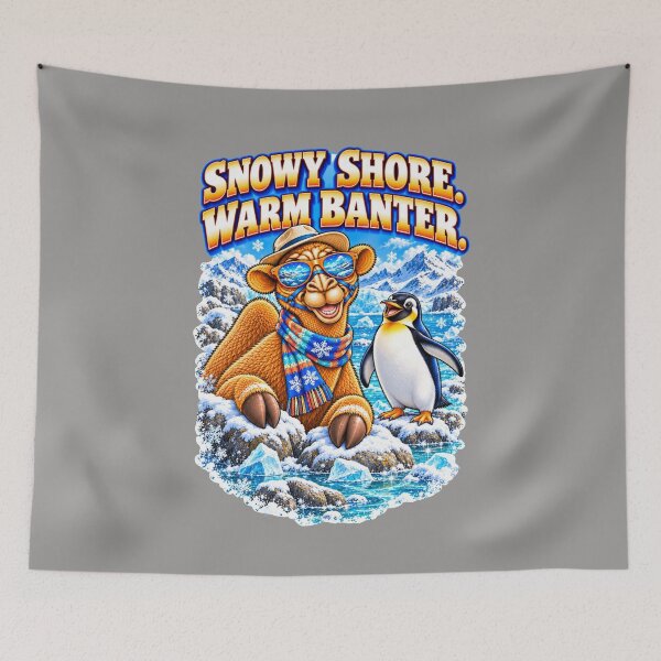 Item preview, Snowy Shore. Warm Banter – Funny Camel T-Shirt Animal Graphic Camel T-Shirt designed and sold by Camel & Quirk.