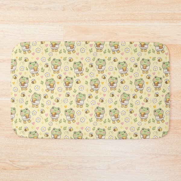 Item preview, Kawaii Frog Honey Pot Pattern designed and sold by Soft Berry Studio.
