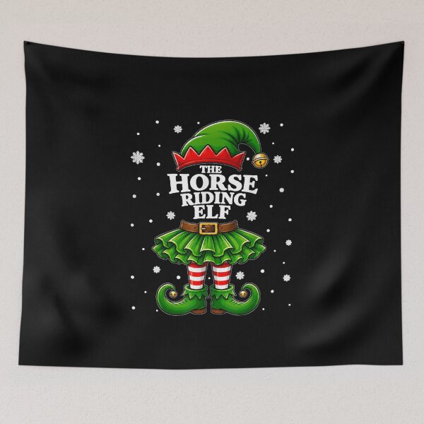Item preview, Horse Riding Elf Christmas designed and sold by TiaraHans.