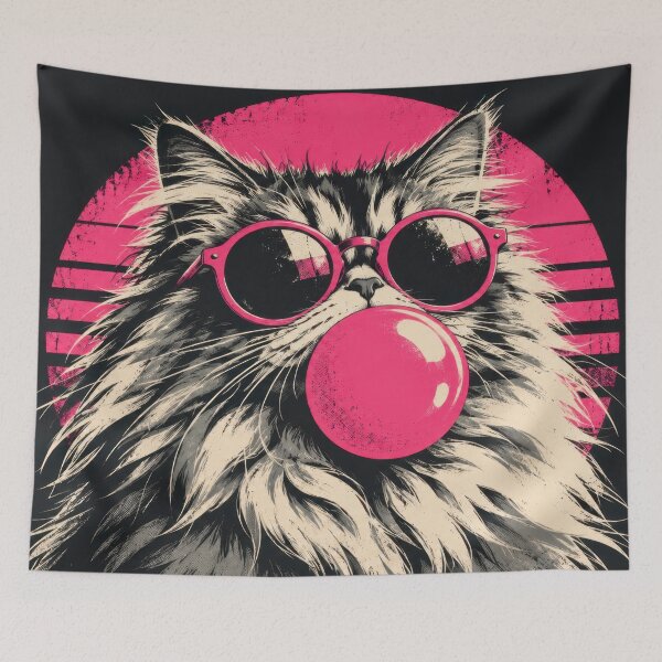 Item preview, Cool cat with pink sunglasses designed and sold by anytka.