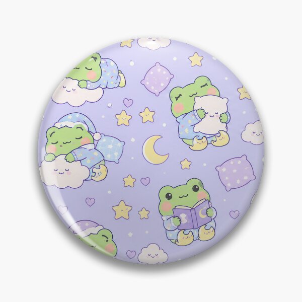 Item preview, Kawaii Frog Moon Slippers Pattern designed and sold by Soft Berry Studio.