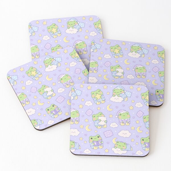 Item preview, Kawaii Frog Moon Slippers Pattern designed and sold by Soft Berry Studio.