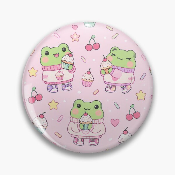 Item preview, Kawaii Frog Cupcake Sweater Pattern designed and sold by Soft Berry Studio.