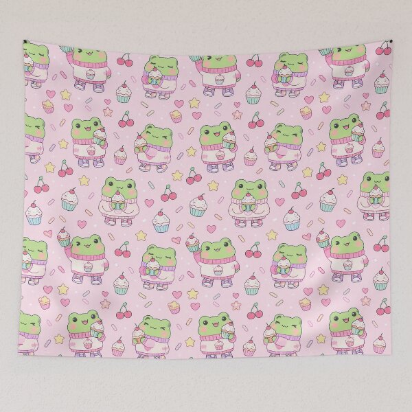 Item preview, Kawaii Frog Cupcake Sweater Pattern designed and sold by Soft Berry Studio.