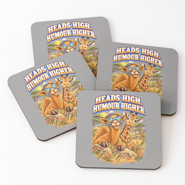 Item preview, Heads High. Humour Higher – Funny Camel T-Shirt Animal Graphic Camel T-Shirt designed and sold by Camel & Quirk.