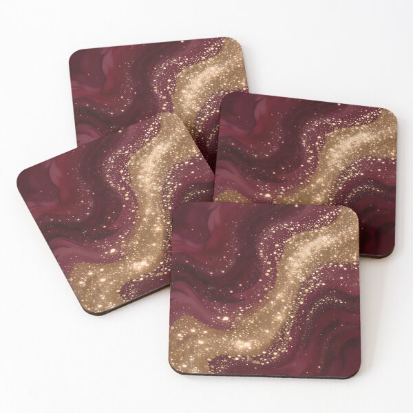 Item preview, Modern Luxury Gold Burgundy Collection designed and sold by TrendyDesigne412.