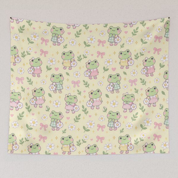 Item preview, Kawaii Frog Daisy Bag Pattern designed and sold by Soft Berry Studio.