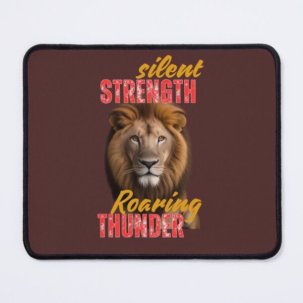 Item preview, Silent Strength Lion Graphic Tee designed and sold by Ibrahimsaeed27.