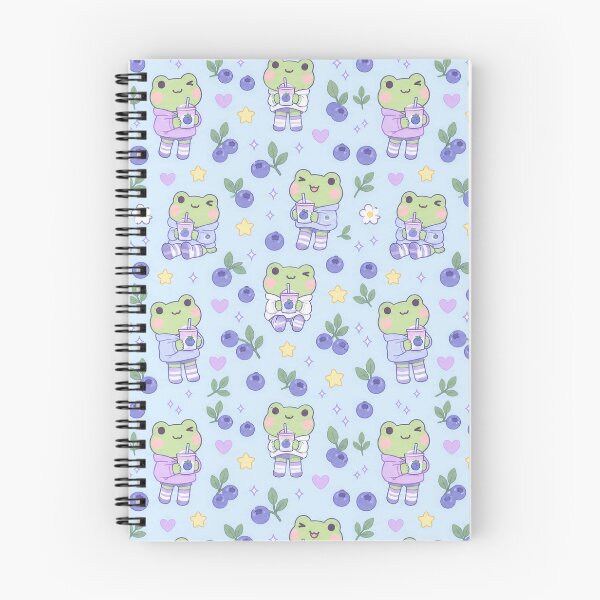 Item preview, Kawaii Frog Blueberry Socks Pattern designed and sold by Soft Berry Studio.
