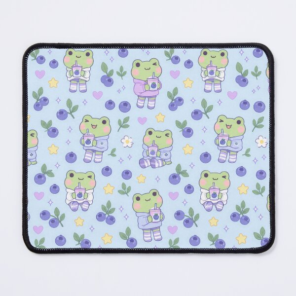 Item preview, Kawaii Frog Blueberry Socks Pattern designed and sold by Soft Berry Studio.