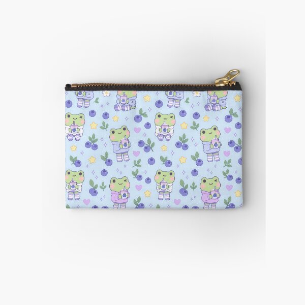 Item preview, Kawaii Frog Blueberry Socks Pattern designed and sold by Soft Berry Studio.