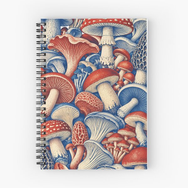 Item preview, Forest Floor Panel, Mushroom Pattern Illustration designed and sold by wildlifethings.