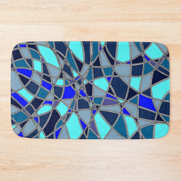 Item preview, Blue Geometric Mosaic designed and sold by FioreDiCiliegio.