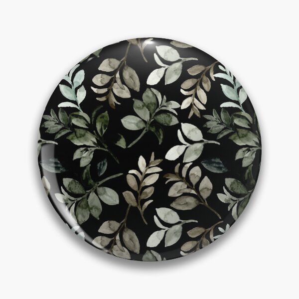 Item preview, Dark Moody Watercolor Botanical Leaf Seamless Pattern  designed and sold by ​Jyoti Digital Artist.