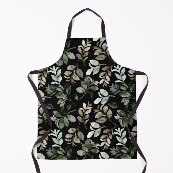 Item preview, Dark Moody Watercolor Botanical Leaf Seamless Pattern  designed and sold by ​Jyoti Digital Artist.