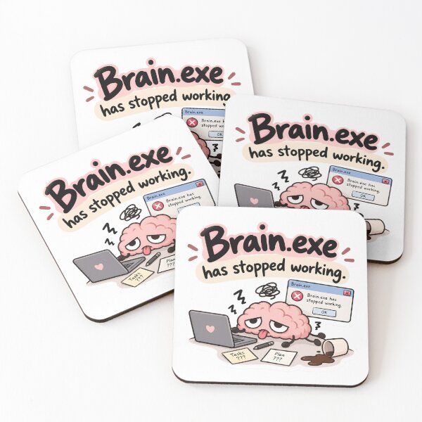 Item preview, Brain.exe Has Stopped Working designed and sold by BLOOMVELLE.
