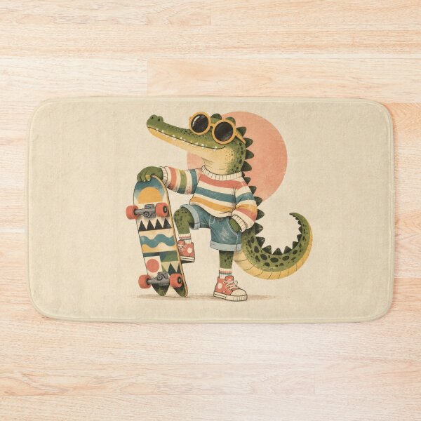 Item preview, Sunglass-wearing skate reptile designed and sold by anytka.