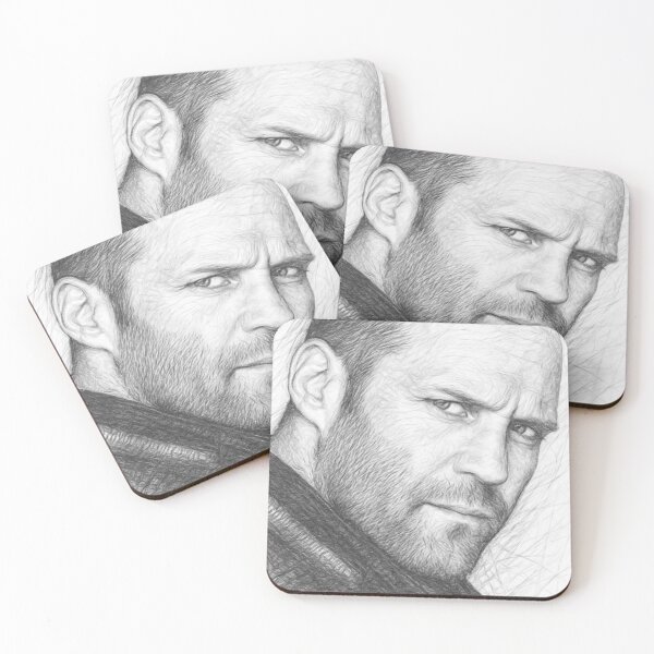Item preview, Action Movie Star Pencil Portrait – Tough Guy Fine Art Drawing designed and sold by Leon Woods Pencil Art.