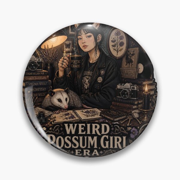 Item preview, Weird Possum Girl Era Alt Aesthetic Dark Academia designed and sold by Créative touche .