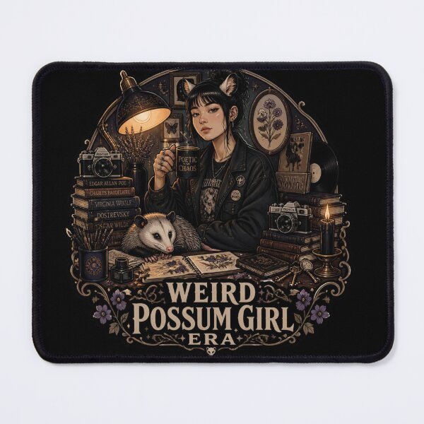 Item preview, Weird Possum Girl Era Alt Aesthetic Dark Academia designed and sold by Créative touche .