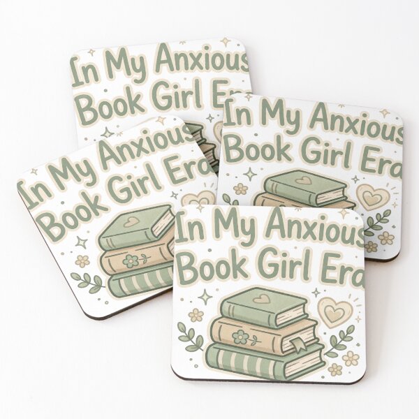 Item preview, In My Anxious Book Girl Era Cute Book Stack Sticker designed and sold by StyxIND.