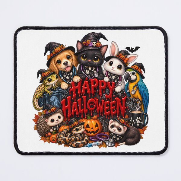 Item preview, Happy Halloween Veterinary Skeleton Crew – Spooky Vet & Exotic Animal Design designed and sold by Bettybee00.