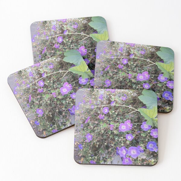 Item preview, Purple Geranium Flowers In Garden designed and sold by PhuongVoArt.