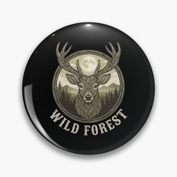 Item preview, Wild Forest Majestic Deer - Tribal Wildlife Nature Art. designed and sold by MyHappyArtShop.