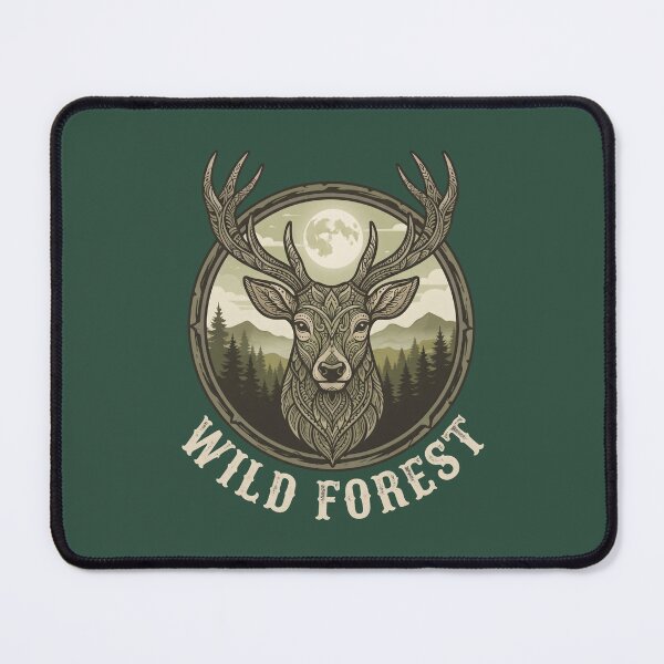 Item preview, Wild Forest Majestic Deer - Tribal Wildlife Nature Art. designed and sold by MyHappyArtShop.