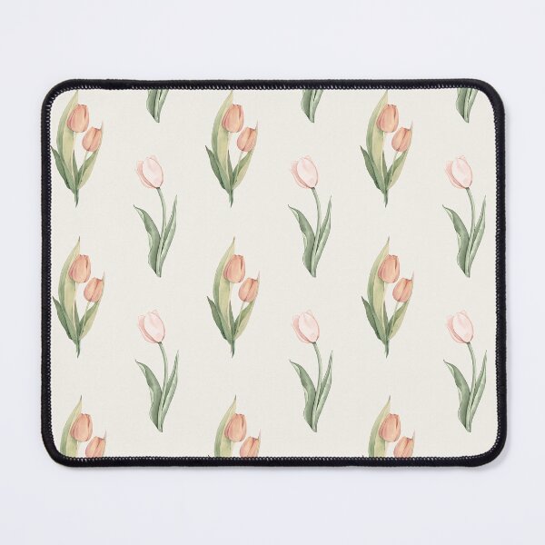 Item preview, Watercolor Tulip Pattern | Peach Pink Romantic Seamless Spring Botanical designed and sold by Dino-Lune.