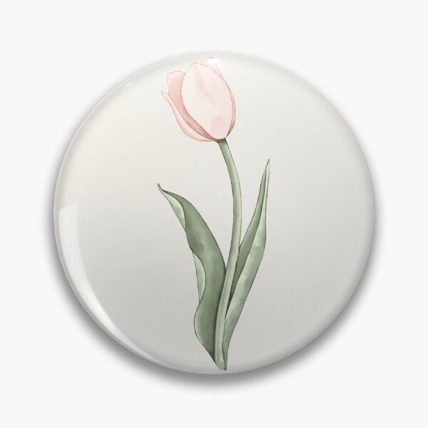 Item preview, Watercolor Tulip Pattern | Peach Pink Romantic Seamless Spring Botanical designed and sold by Dino-Lune.