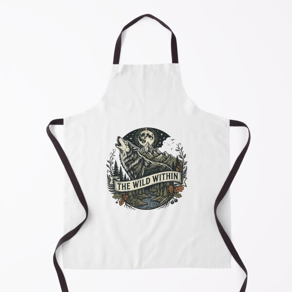 Item preview, The Wild Within Wolf Vintage Wilderness Nature Emblem designed and sold by  Color & Form.