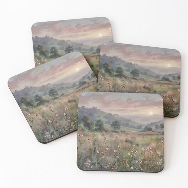 Item preview, Wildflower Meadow Wildlife Nature Landscape Art designed and sold by Glitchart66.