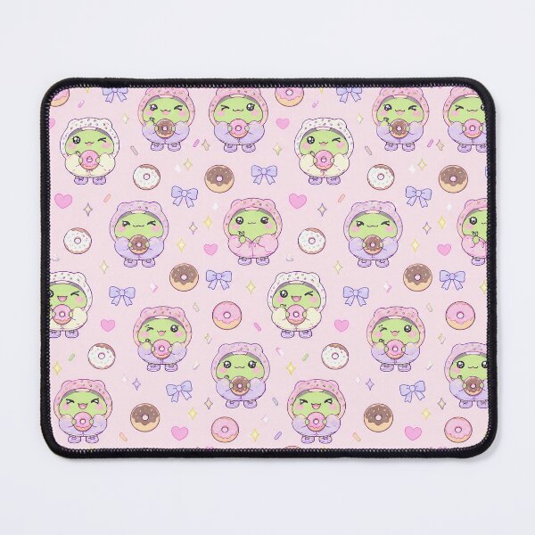 Item preview, Cute Kawaii Frog Donut Hoodie Pastel Pattern designed and sold by Soft Berry Studio.