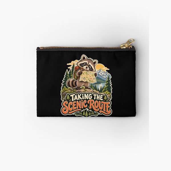 Item preview, Taking the Scenic Route — Raccoon Hiker designed and sold by Good Mood Foundry.